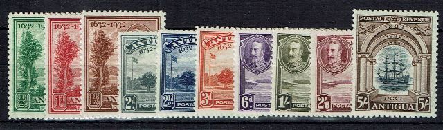 Image of Antigua SG 81/90 VLMM British Commonwealth Stamp